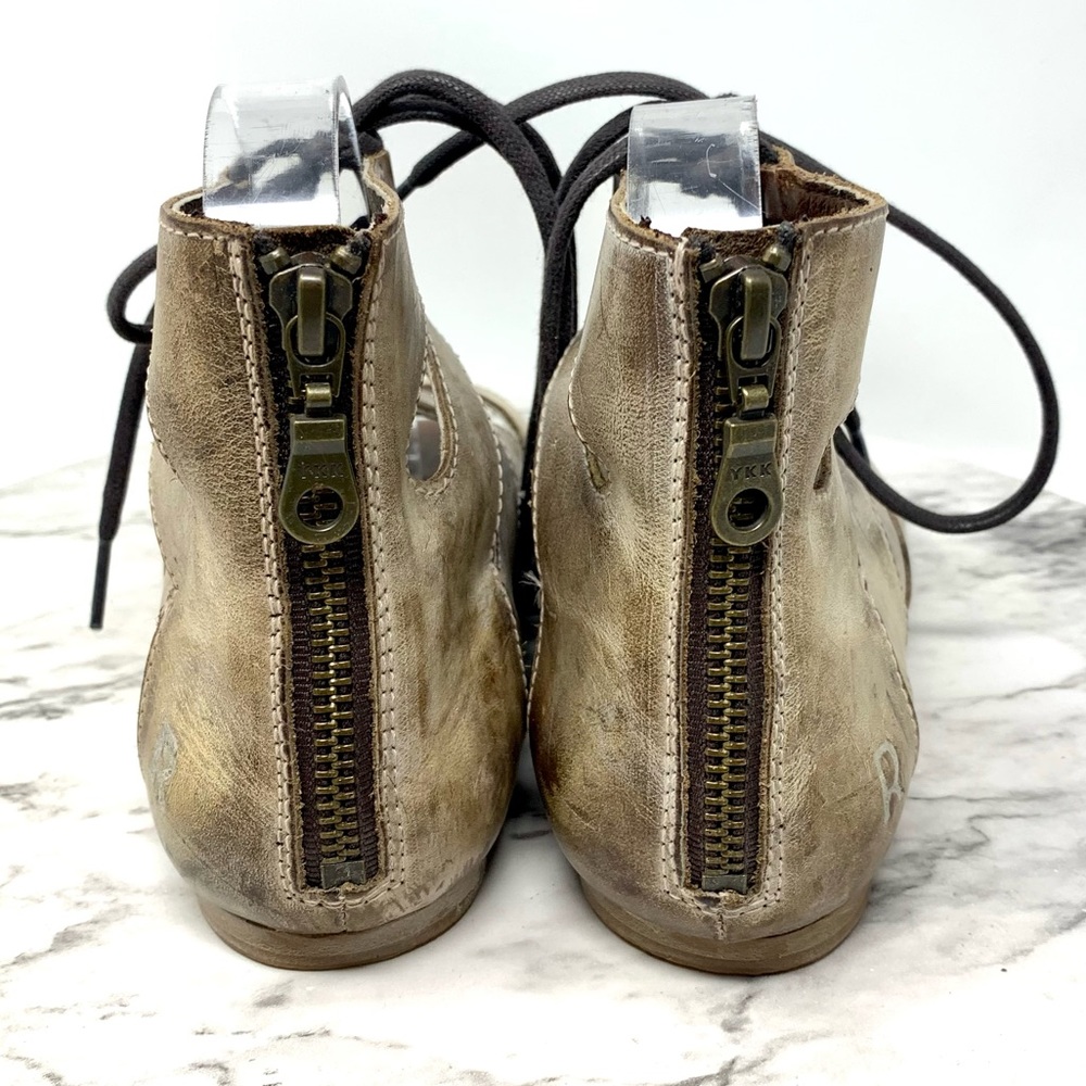 Roan By BedStu Winnie Lace Up Leather Sandals 7.5 Bohemian Moto Edgy Festival - Picture 5 of 16